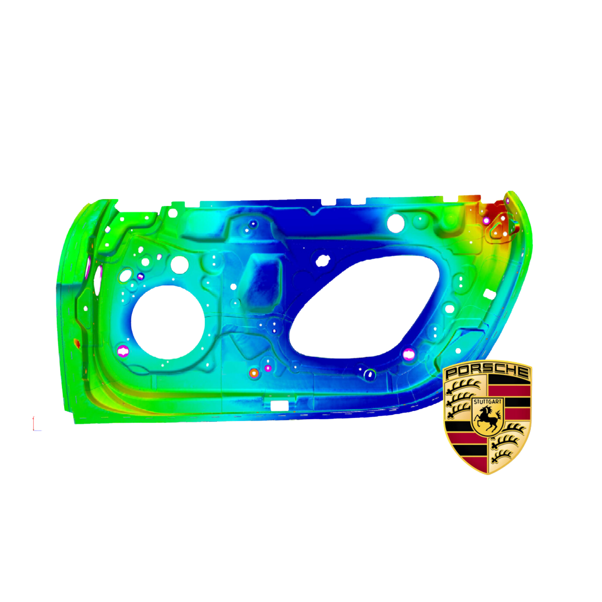 Inspeção Dimensional (Mapa de Cores), caso de estudo S4METRO de digitalização 3D e controlo dimensional